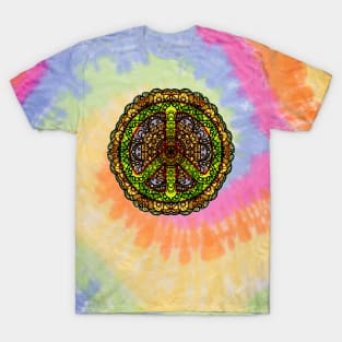 Peace Mandala - Rainbow T-Shirt